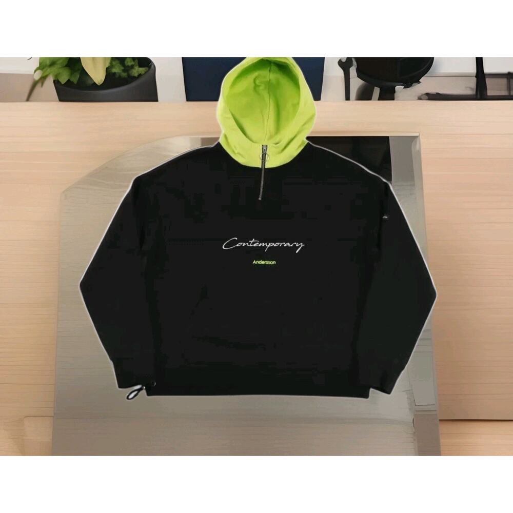 Andersson Bell Mens Oversized Contemporary Anorak Hoodie NOWT